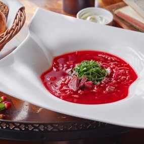 Классический борщ с томатами