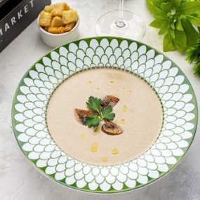 Крем-суп из грибов с сухариками