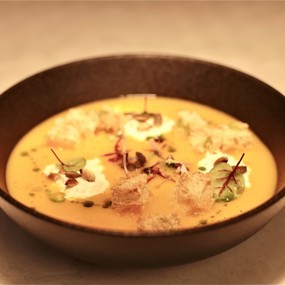 Крем суп из запеченной тыквы