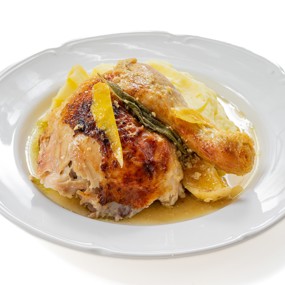 Курица в молоке с чесноком по рецепту Джейми Оливера