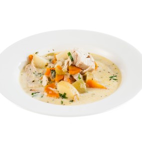 Куриный суп ватерзой