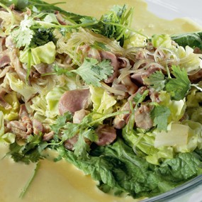 Ленивые голубцы с пекинской капустой, вермишелью и куриными желудками