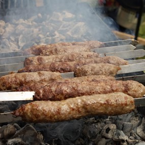 Люля-кебаб из рубленой говядины