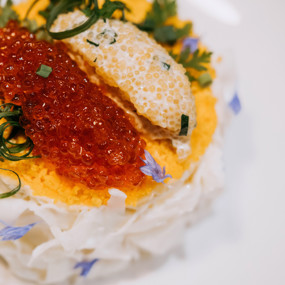 «Мимоза» с копченым лососем