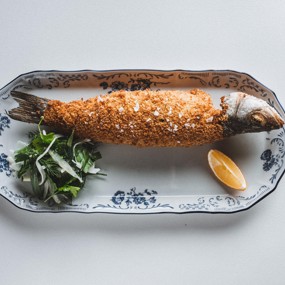 Окунь в панировке
