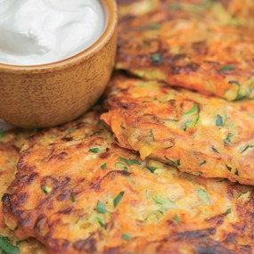 Оладушки из тыквы и цукини