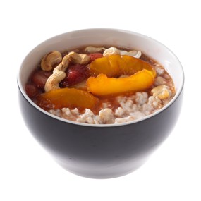 Овсяная каша в пароварке с карамелизованными фруктами