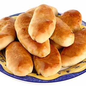 Пирожки с луком-пореем