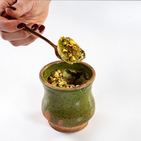 Постная фисташковая панакота