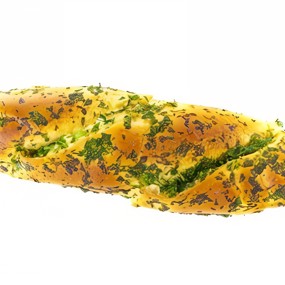 Постный хлеб с чесноком и петрушкой