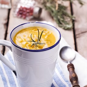 Пряный суп-пюре из кукурузы