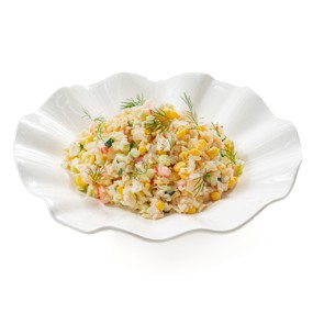 Салат крабовый с кукурузой