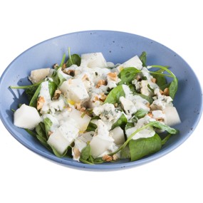 Салат с дыней и голубым сыром