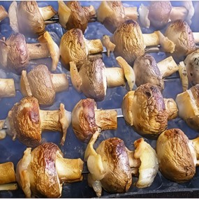 Шашлык из овощей и грибов