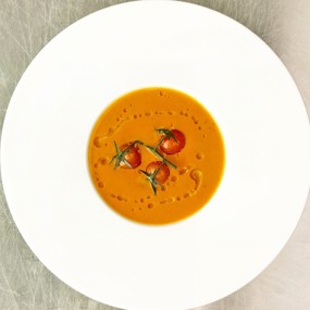 Суп из печеных помидоров