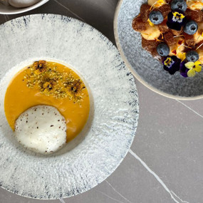 Суп из репы с тыквой и сыром