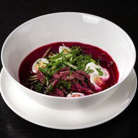 Свекольник с пастрами