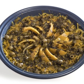 Тажин с курицей и лимоном