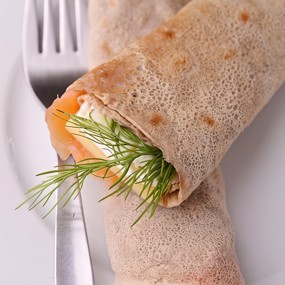 Тонкие гречневые блины