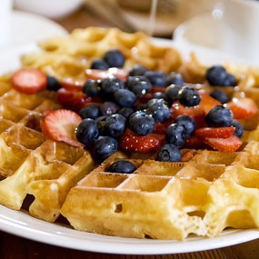 Творожные венские вафли с отрубями