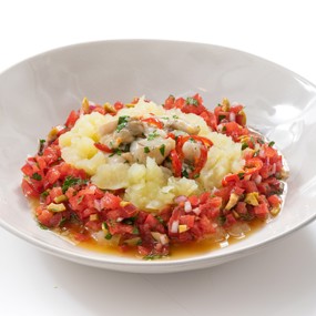 Язычки трески в нежном соусе