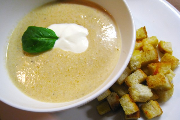 Суп из тыквы с соком лайма