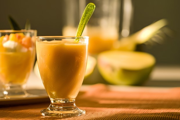 Абрикосовый фраппе с мороженым