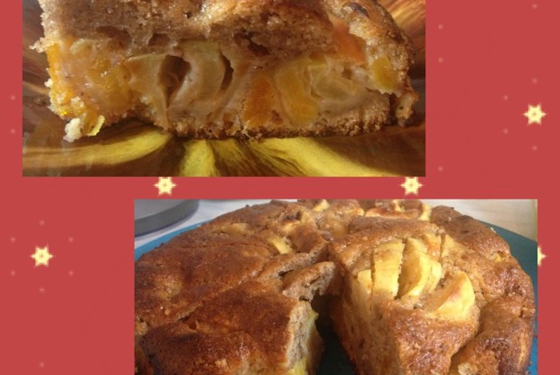 Абрикосово-яблочный пирог