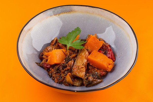 Аджапсандали с тыквой