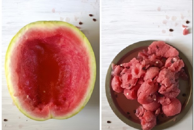 Алкогольное желе в арбузе