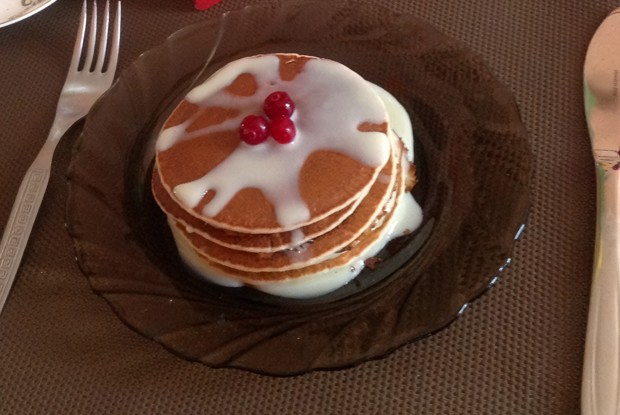 Американские блинчики с ванильным сахаром