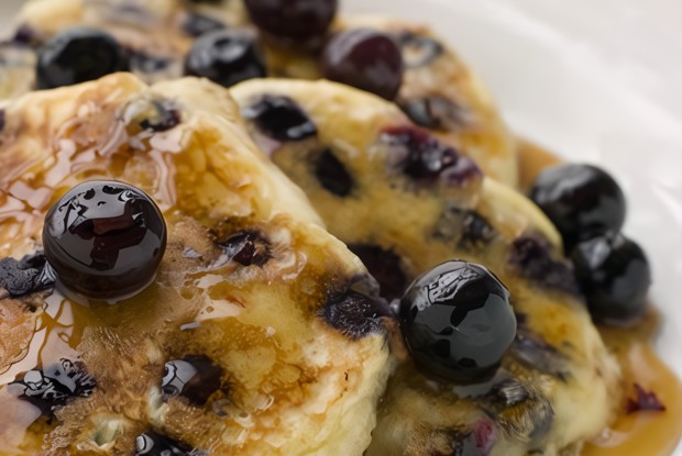 Американские блины с голубикой
