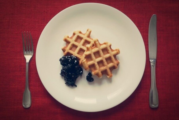 Американские вафли на кефире