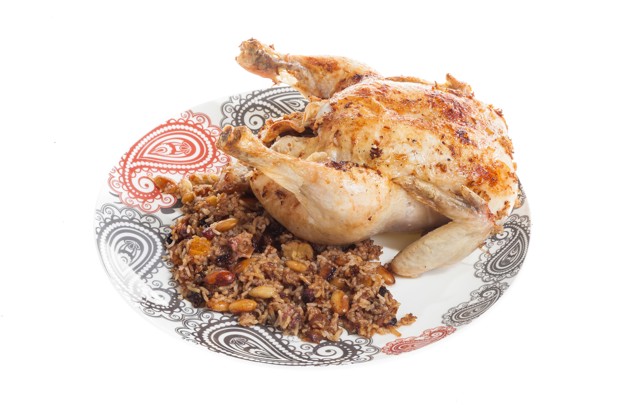 Армянская фаршированная курица амич