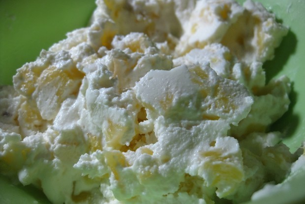 Ананасовое белковое низкокалорийное мороженное