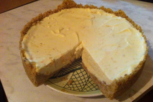 Апельсиновый чизкейк без запекания