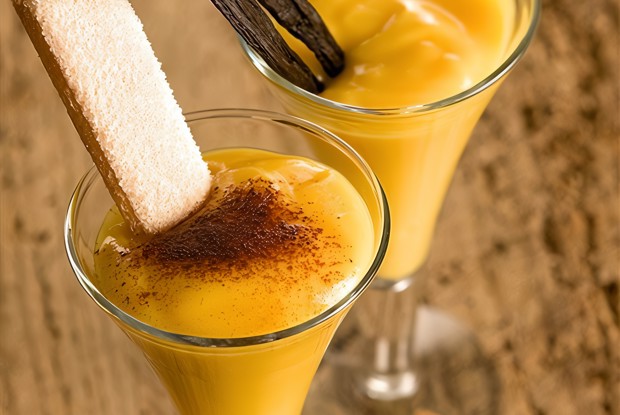 Апельсиновый эггног с имбирным элем