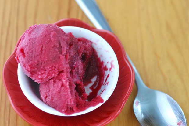 Апельсиновый сорбет с кампари