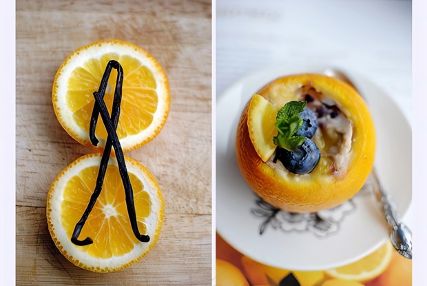 Апельсиново-голубичное суфле