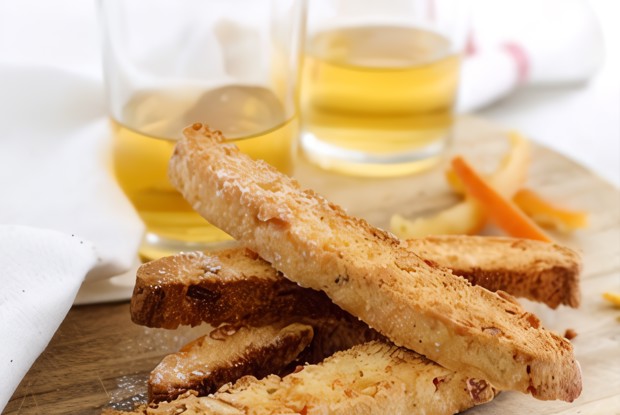 Апельсиновое бискотти с белым шоколадом