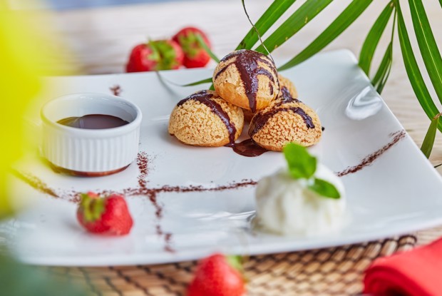 Апельсиновые профитроли