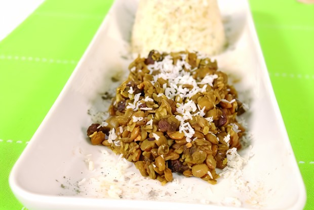 Ароматная чечевица со специями и апельсиновым соком