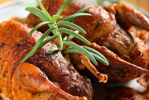 Ароматные и острые жареные куропатки в соусе хойсин