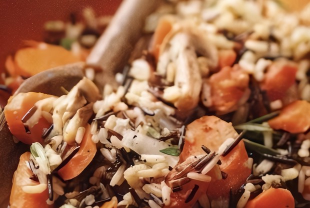 Ароматный рис с овощами