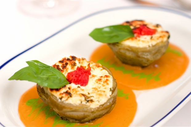 Артишоки фаршированные болтуньей