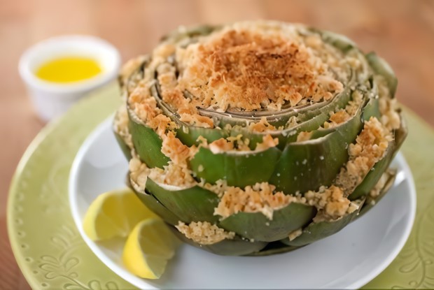 Артишоки фаршированные орехово-сметанным кремом