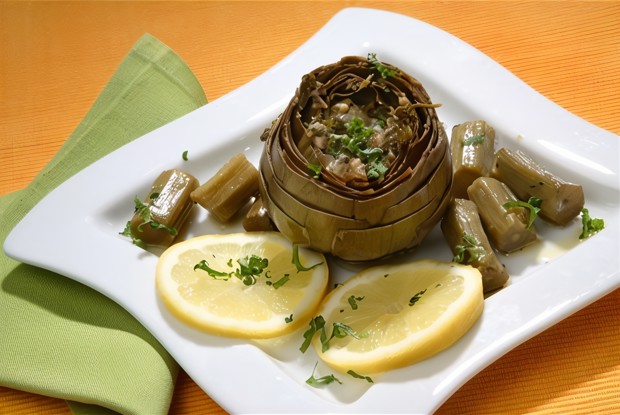 Артишоки отварные