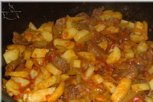 Азу по-татарски с картофелем