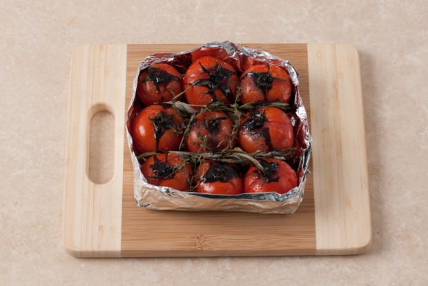 Бакинские томаты конфи с прошутто