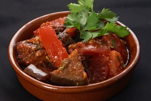 Баклажаны в томатном соусе